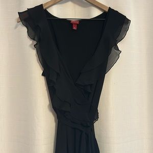 Merona dress, Black L , wrap style